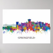 Springfield Missouri Skyline Poster (Voorkant)