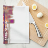 Springfield Missouri Skyline Theedoek (Quarter Fold)