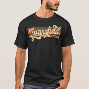 Springfield Missouri State Usa Travel Retro Vintag T-shirt