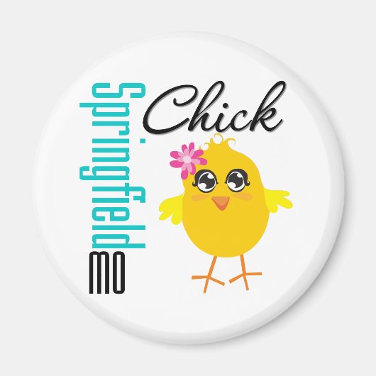 Springfield MO Chick Magneet (Voorkant)