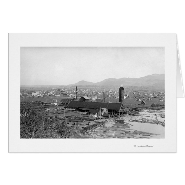 Springfield, OF Uitzicht van de stad en knollen (Voorkant Horizontaal)