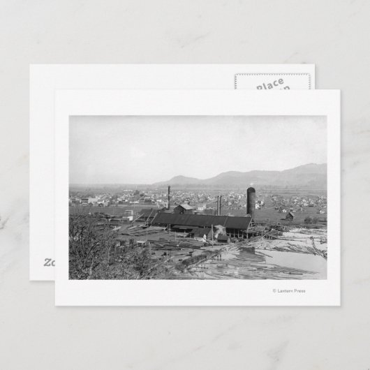 Springfield, OF Uitzicht van de stad en knollen Briefkaart (Voorkant / Achterkant)