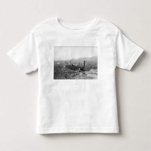 Springfield, OF Uitzicht van de stad en knollen Kinder Shirts (Voorkant)