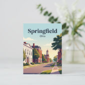 Springfield, Ohio Briefkaart (Staand voorkant)