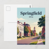 Springfield, Ohio Briefkaart (Voorkant / Achterkant)