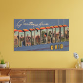 Springfield, Ohio - Grote letterscènes Canvas Afdruk (Insitu (Woonkamer))