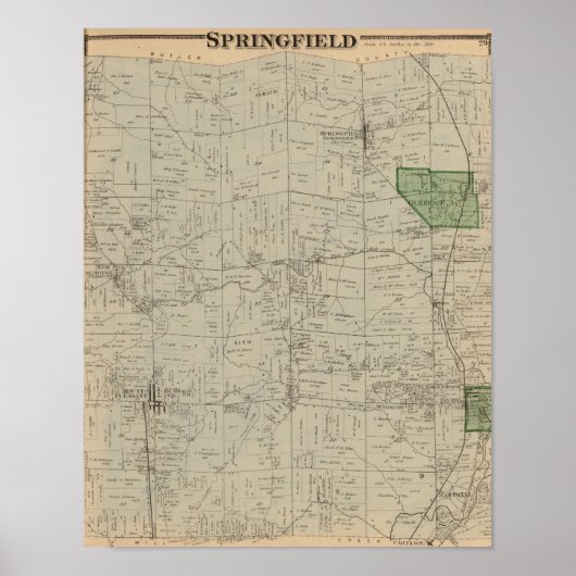 Springfield, Ohio Poster (Voorkant)