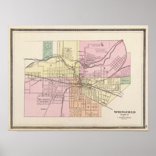 Springfield, Ohio Poster (Voorkant)