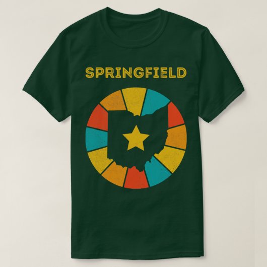 Springfield Ohio Verdrietig Souvenir T-shirt (Design voorkant)