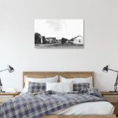 Springfield, OR Sutton Motel op McKenzie Highway Canvas Afdruk (Insitu (Slaapkamer))