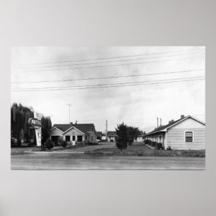 Springfield, OR Sutton Motel op McKenzie Highway Poster