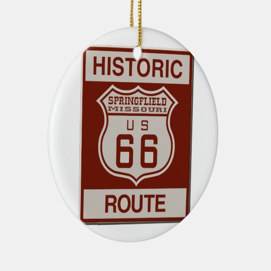 Springfield Route 66 Keramisch Ornament (Rechts)