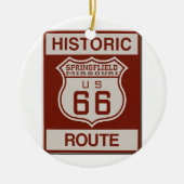 Springfield Route 66 Keramisch Ornament (Voorkant)