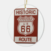 Springfield Route 66 Keramisch Ornament (Links)