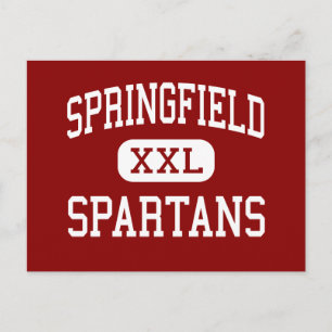 Springfield - Spartans - High School - Akron Ohio Briefkaart