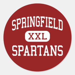 Springfield - Spartans - Middelbare school - Akron Ronde Sticker