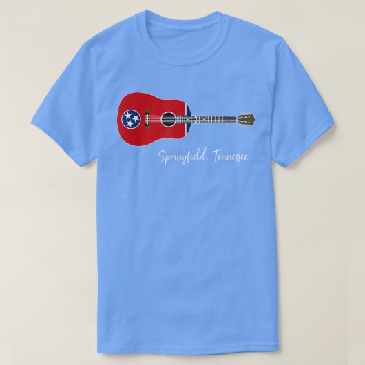 Springfield Tennessee Guitar T-shirt (Design voorkant)