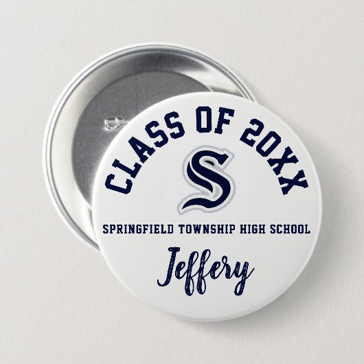 Springfield Township High School Button Logo (Voorkant /achterkant)