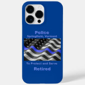 Springfield, Vermont. Police Case-Mate iPhone Case (Achterkant)