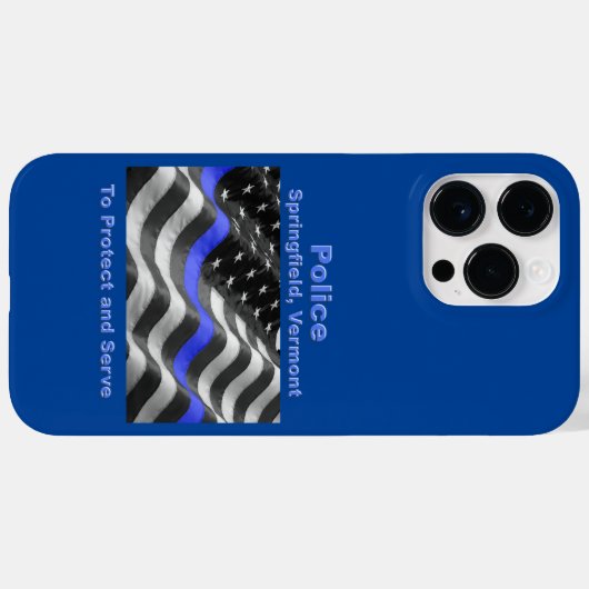 Springfield, Vermont. Police Case-Mate iPhone Case (Achterkant (horizontaal))
