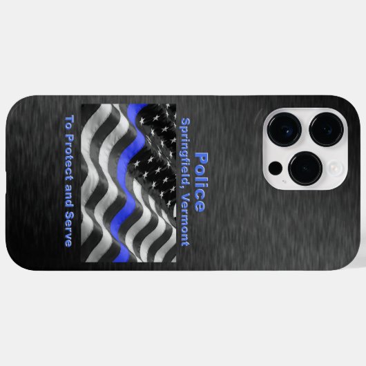 Springfield, Vermont. Police Case-Mate iPhone Case (Achterkant (horizontaal))