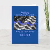 Springfield, Vermont. Police Kaart (Voorkant)