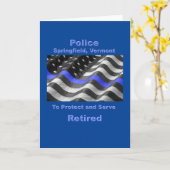 Springfield, Vermont. Police Kaart (Gele Bloem)