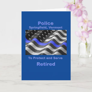 Springfield, Vermont. Police Kaart