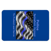 Springfield, Vermont. Police Magneet (Horizontaal)