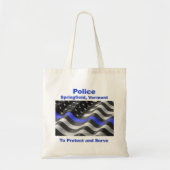 Springfield, Vermont. Police Tote Bag (Voorkant)