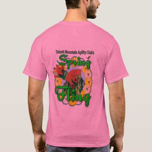 springfling08whiteshirtver - Gepersonaliseerd T-shirt (Achterkant)