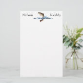 Springforel Sportvissen Briefpapier (Staand voorkant)