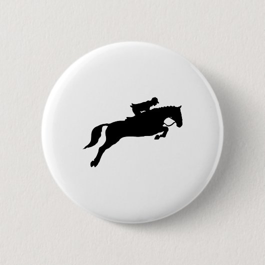 springgalopperend looppaard ronde button 5,7 cm (Voorkant)