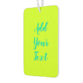 SpringGreen 3D Azure Moderne naam Funny Limoen Yel Luchtverfrisser (Links)