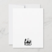 Springherten in een besneeuwde bosscène feestdagenkaart (Achterkant)