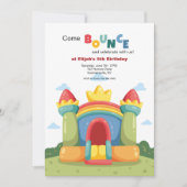 Springkasteel Feest Kaart (Voorkant)