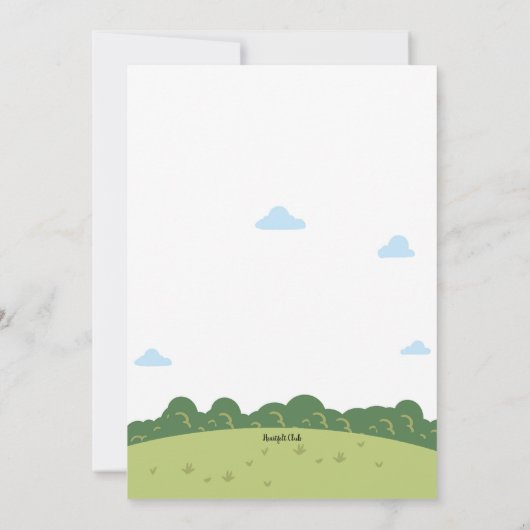 Springkasteel Feest Kaart (Achterkant)