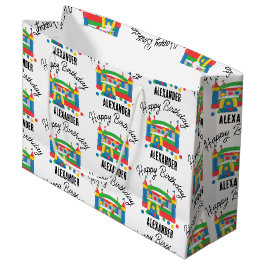 Springkasteel Jumping Castle Bal Kinderen Naam Groot Cadeauzakje