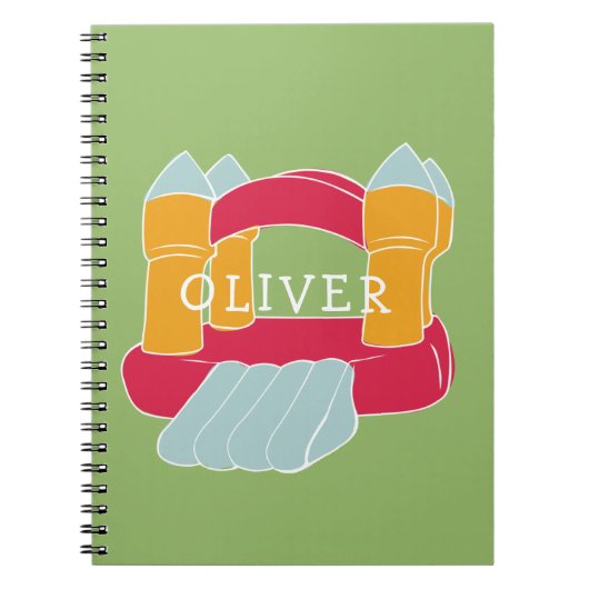 Springkasteel/ kasteel op maat kinderdesign  notitieboek (Voorkant)