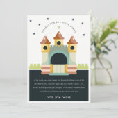 Springkasteel Pastel Jumping Castle Spring & Speel Bedankkaart (Staand voorkant)