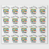 Springkasteel Springhuis Bal Kinderen Naam Cadeaupapier (Vlak)