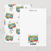 Springkasteel Springkasteel Bal Cute Kinderen Bedankkaart (Voorkant / Achterkant)