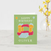 Springkasteel/springskasteel op maat voor kinderen kaart (Gele Bloem)