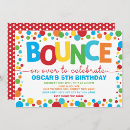 Springkasteel Trampoline Feest voor Jongens Verjaa Kaart