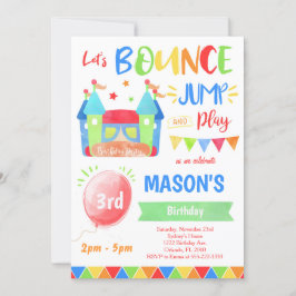 Springkasteel uitnodiging, Springende uitnodiginge Kaart