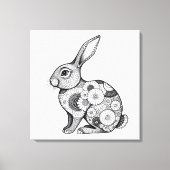 springkonijnenschets canvas afdruk (Voorkant)