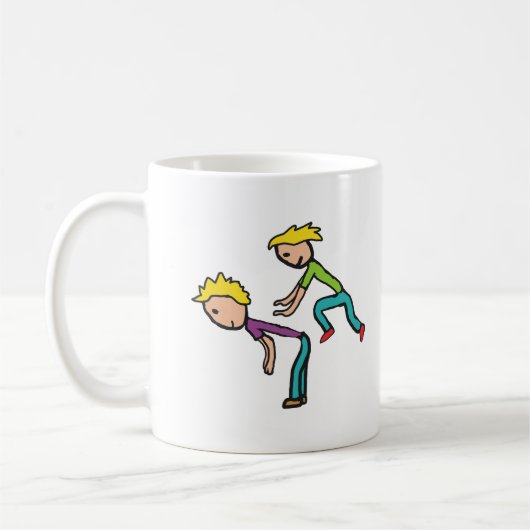 springkous koffiemok (Links)