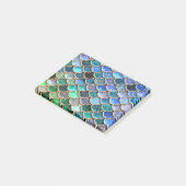 Springlike multicolor Glitter Mermaid Scales Post-it® Notes (Schuin)