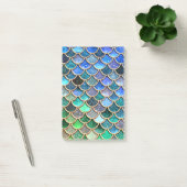Springlike multicolor Glitter Mermaid Scales Post-it® Notes (Kantoor)
