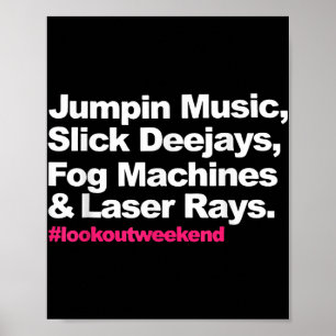Springmuziek Slick Deejays voor machines en laser Poster